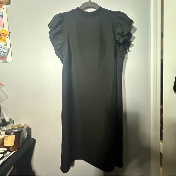 KATE SPADE Ruffle-sleeve Crepe Dress - Picture 3 of 8